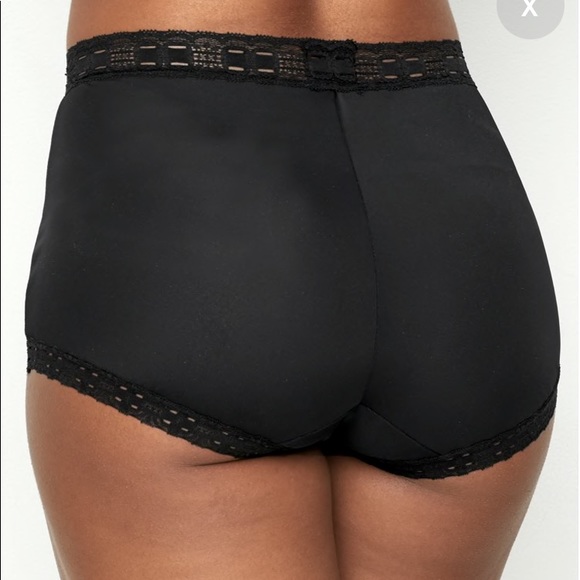 OLGA STYLE 873 SECRET HUG FULL BRIEF BACK SEAM BLK - Picture 2 of 7